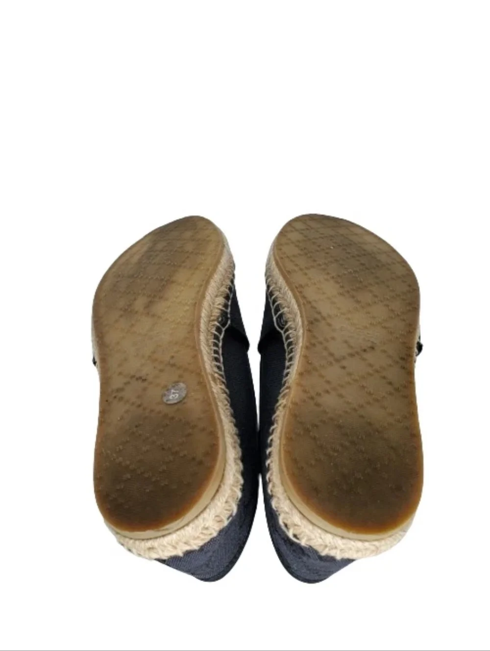 Gucci Black GG Canvas Espadrille Slip-On Flats